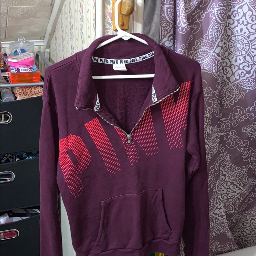 Maroon half zip
